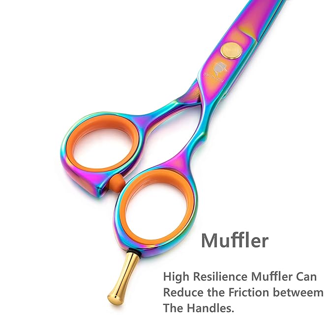 Hair Cutting Scissors Shear 5" Professional Barber Hair Shears Cutting Scissors Salon Hairdressing Razor Regular Scissor
