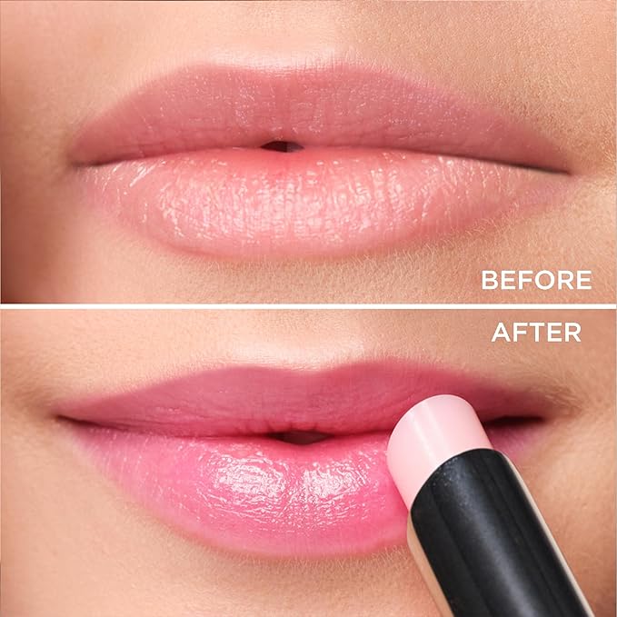 ARTDECO Color Booster Lip Balm in rose - nourishing lip balm with color-adapting pigments - lip plumper with spearmint flavor - prevents dryness & chapping - lip care with kernel oil - 0.1 Oz