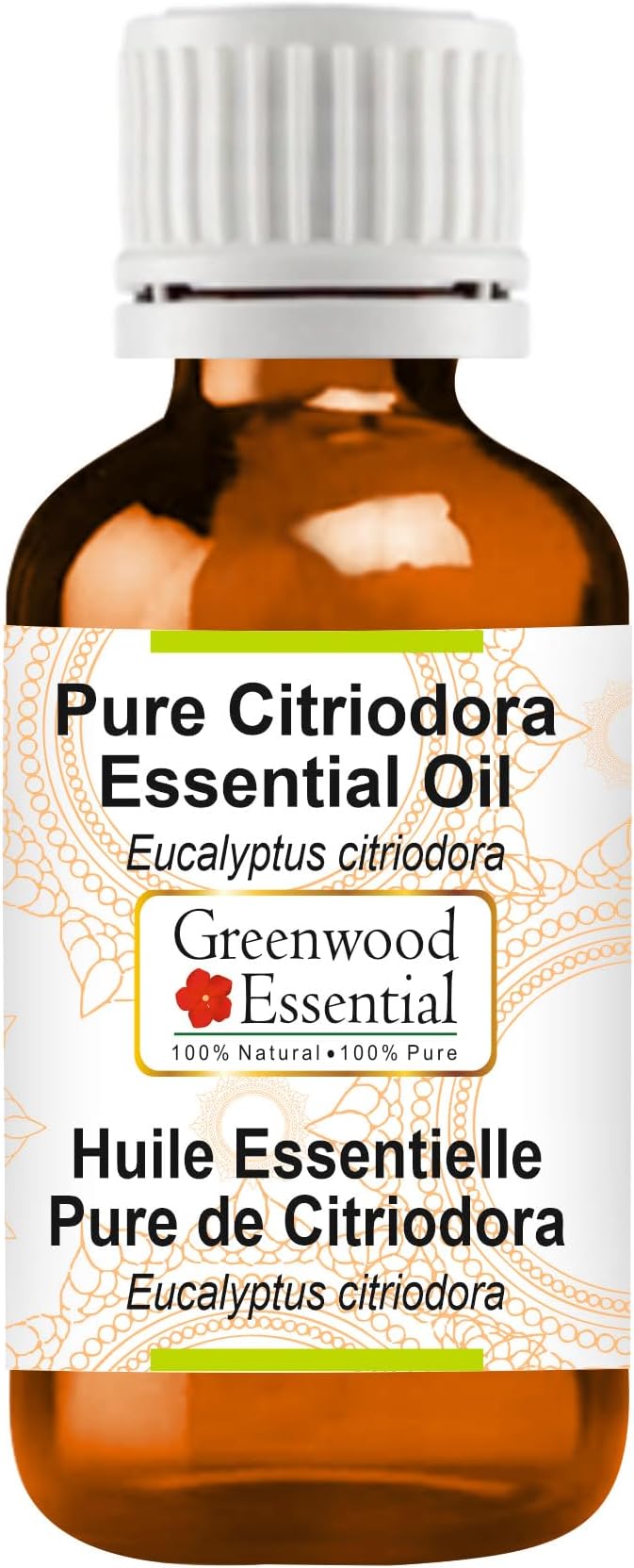 Greenwood Essential Pure Citriodora Essential Oil (Eucalyptus citriodora Steam Distilled 100ml (3.38 oz)