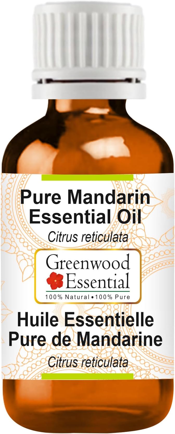 Greenwood Essential Pure Mandarin Essential Oil (Citrus reticulata) Steam Distilled 10ml (0.33 oz)