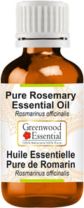Greenwood Essential Pure Rosemary Essential Oil (Rosmarinus officinalis) Steam Distilled 30ml (1.01 oz)
