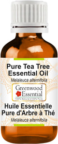 Greenwood Essential Tea Tree Essential Oil (Melaleuca alternifolia) Steam Distilled 50ml (1.69 oz)