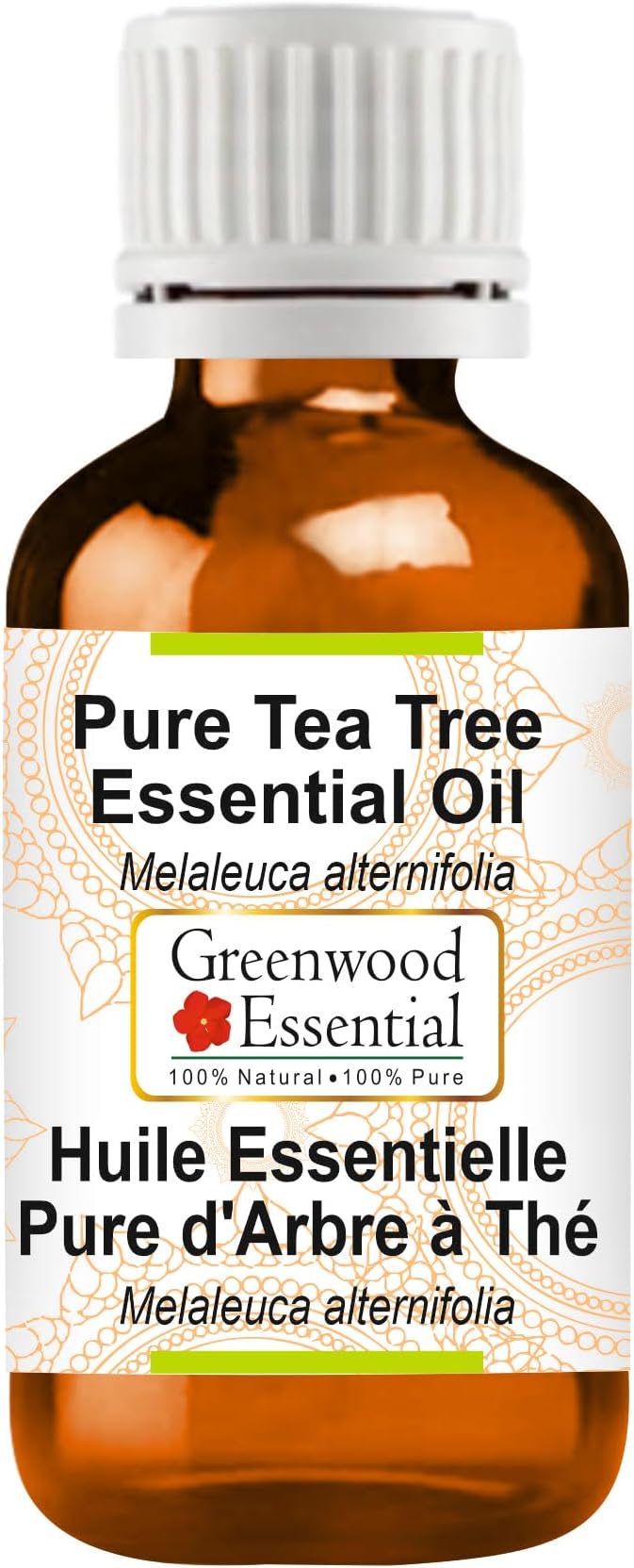 Greenwood Essential Tea Tree Essential Oil (Melaleuca alternifolia) Steam Distilled 15ml (0.50 oz)