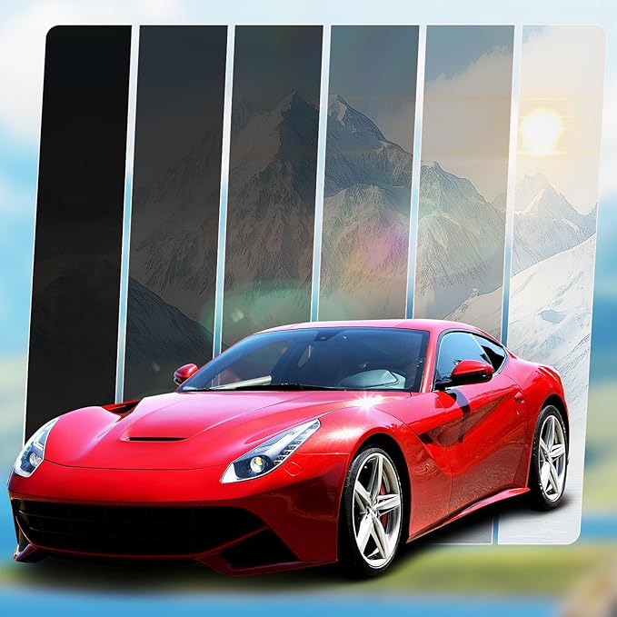 Ceramic Car Window Tint with 35% Percent VLT 30" in x 25'Ft Privacy Window Tint for Car Blocks UV IR Rays, Heat & Glare - Scratch Resistance-Black