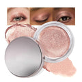 Glitter Shimmer Metallic Cream Eyeshadow Palette Makeup, Rose Gold Natural Single Mini Instant Holographic Eyeshadow For Women, Sombras Crema Para Ojos, Talc, Paraben & Cruelty Free