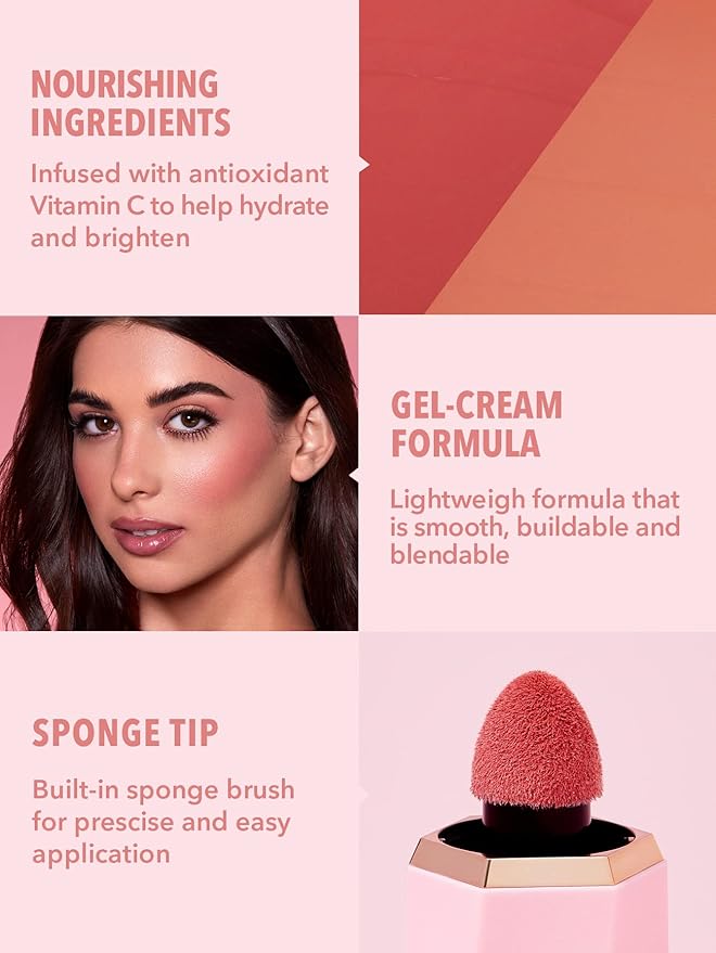 SHEGLAM Color Bloom Liquid Blush Makeup for Cheeks Matte Finish - Hush Hush