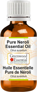 Greenwood Essential Pure Neroli Essential Oil (Citrus aurantium) Steam Distilled 50ml (1.69 oz)
