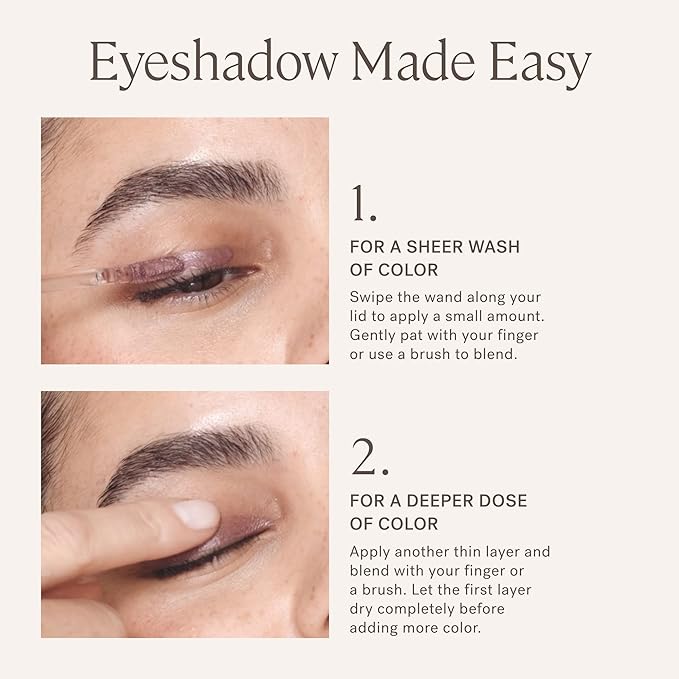 ILIA - Matte Liquid Powder Eye Tint | Cream-to-Powder Eyeshadow, Smudge-Resistant, Quick-Dry, Weightless, Water-Based | Non-Toxic, Vegan, Cruelty-Free, Clean Makeup (Dove, 0.12 fl oz | 3.5 ml)