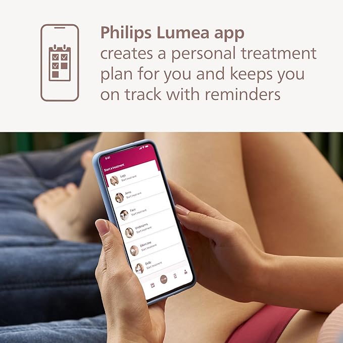 Philips Lumea 7000 Series IPL Hair Removal Device - Permanent Visible Hair Reduction Done at Home, SenseIQ Technology, Uniquely Curved Attachment for Body, for Women & Men, BRI931/03