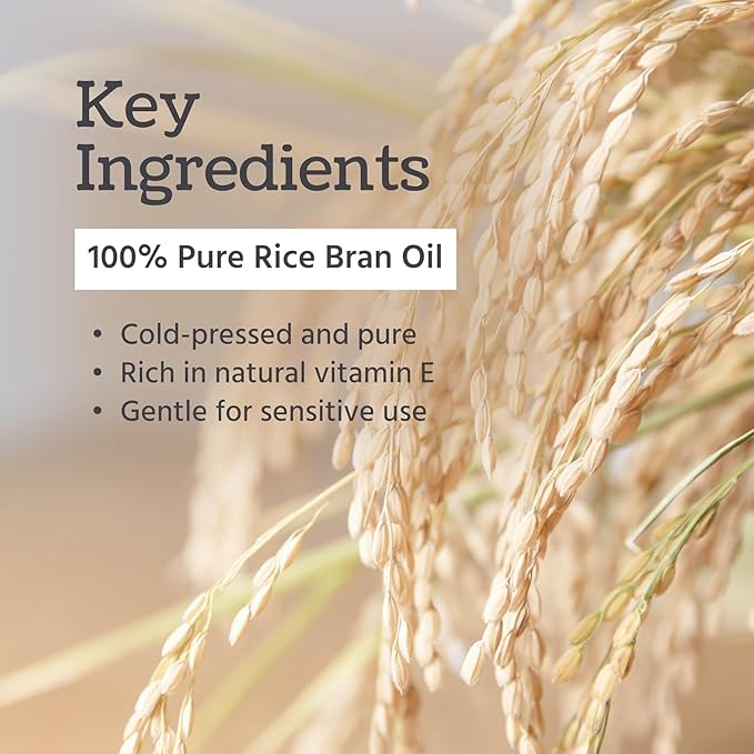 Well's Oil Rice Bran Oil 4 oz | 100% Pure Natural Carrier Oil | For All Skin & Hair | Refined, Cold Pressed | For Body, Skin & Hair | DIY Creams, Lotions, and Lip Balms