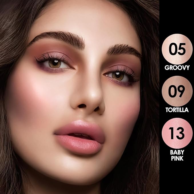 FOCALLURE 3PCS Cream Contour Stick - Highlighter Bronzer Blush Set for Face Sculpting, Non-Greasy Longwear Makeup, Easy to Blend with Natural Matte Finish,SET 1