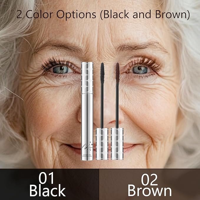 Black Mascara for Women, Prime Waterproof Volume and Length for Hypoallergenic Máscara with Long Lasting, Hypoallergenic, Lightweight for Sensitive Eyes-01
