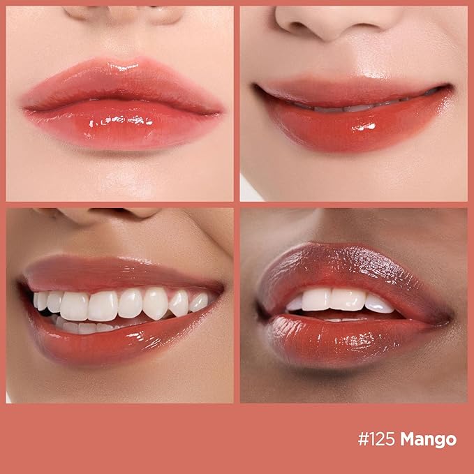Laka Fruity Glam Lip Tint Mini Best Sellers, #122 Rosy Rose, #121 Ash Nut, #125 Mango, #126 Lucy