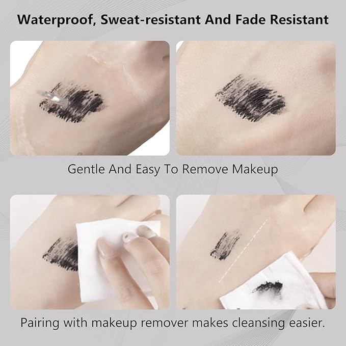 Brown Mascara for Women, Prime Waterproof Volume and Length for Hypoallergenic Máscara with Long Lasting, Hypoallergenic, Lightweight for Sensitive Eyes-02