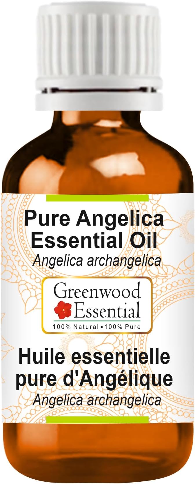 Greenwood Essential Pure Angelica Essential Oil (Angelica archangelica) Steam Distilled 15ml (0.50 oz)
