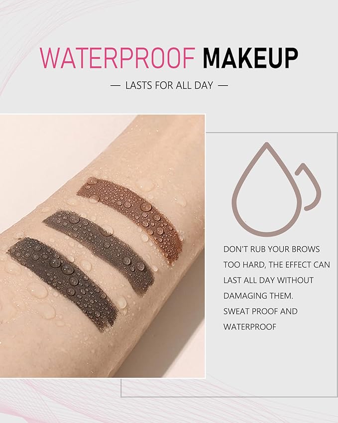 Eye Brow Pencils for Women - Waterproof Brown Eyebrow Pencil with Brush, Filler for Blondes