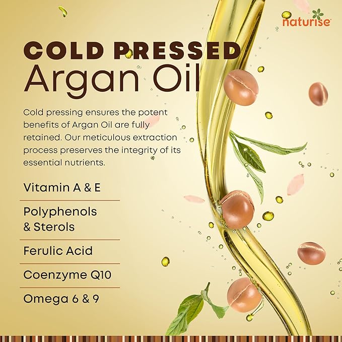 USDA Organic Argan Oil for Hair & Skin – 100% Pure Argan Oil of Morocco for Face, Skin Moisture & Hair Growth – Vegan, Non-GMO, Cold Pressed & Unrefined Oils in Glass Bottle (4 fl. oz.)