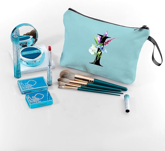 Birthday Inspirational Bridesmaid Proposal Team Small Gifts for Women Mom Aunt Teacher Sister Coworkers Makeup Cosmetic Bag Travel with Mirror Mothers Day Christmas Graduation I