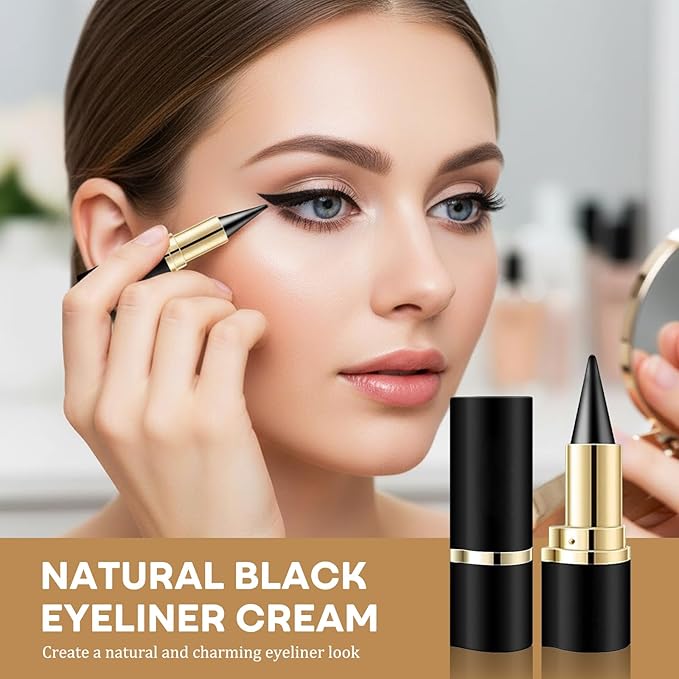 EverGlider Grey Gel Eyeliner Pencil, Waterproof Long-Lasting Cream Eye Liner Crayon, Soft Matte Grey Eyeliner for Natural Definition, Smoky Eyes & Professional Makeup (03# Gray)