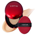 TIRTIR Mask Fit Red Cushion Foundation | Full coverage, Weightless, Skin fit, Satin Glow Finish, Korean Makeup BB Foundation, beauty, Tattoo cover up, Buildable (#22N Shell Beige, 0.63 Fl Oz)