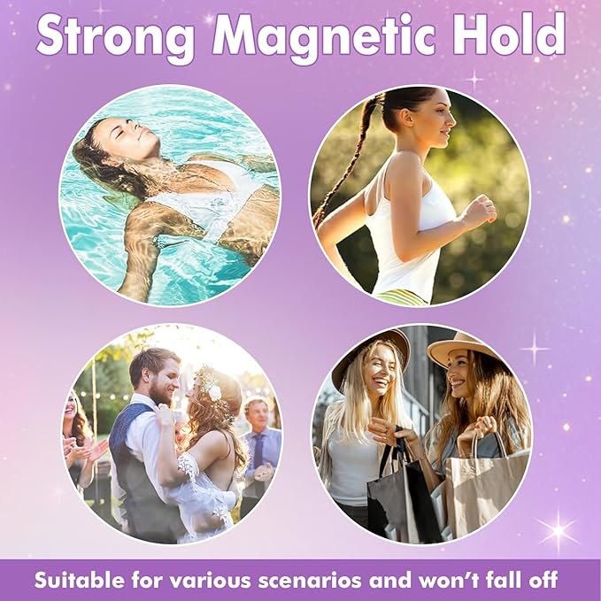 Hunnyfit Magnetic Lashes, Magnetic Eyelashes with Applicator, Magnetic Eyelashes Natural Look,Reusable Magnet Lashes No Glue Needed Soft Lashes Kit for Women(Natural+Simple)
