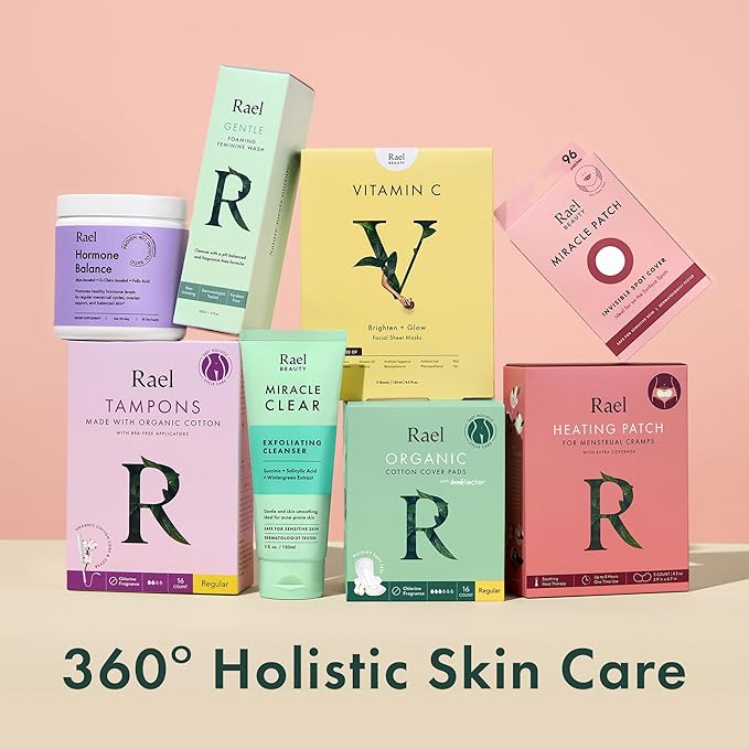 Rael Pimple Patches, Miracle Invisible Spot Cover - Hydrocolloid Acne Pimple Patch, Absorbs Zits & Blemish, Korean Skin Care, 2 Sizes (24 Count)