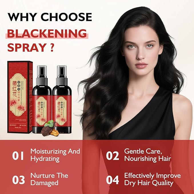 Saffron Hair Spray, Saffron Essence Spray for Hair Care, Nourishing Hair Care, Anti-Loss Root Strengthening, Improve Dryness and Frizz, Leaving Hairs Shiny Non-Frizzy (2 PCS)