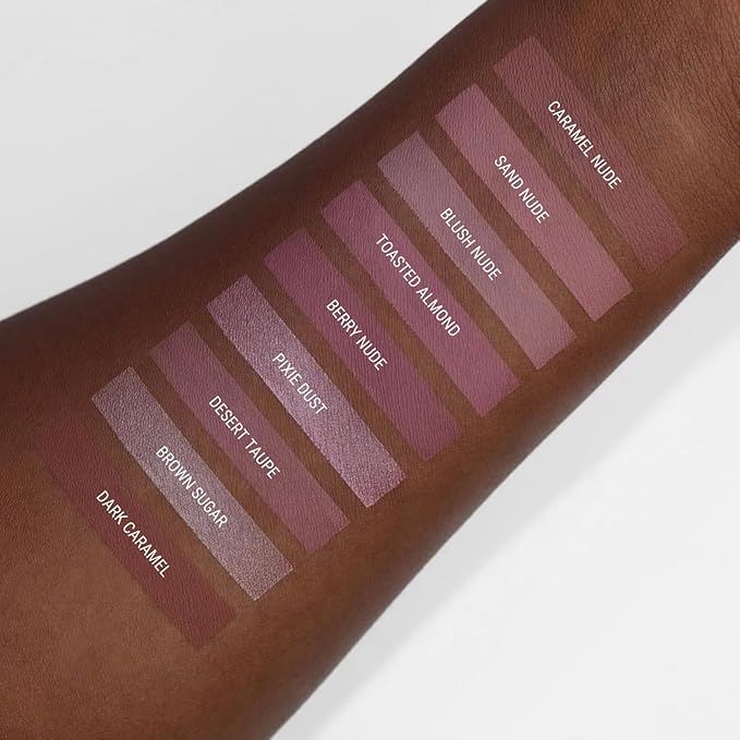 Aromi Desert Taupe Matte Liquid Lipstick | Greige, Grey Beige Lip Color, Long-Lasting Lipstick, Handmade, Day to Night (Desert Taupe)