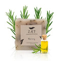 ZAET 4-Pack Rosemary Bar Soap – Made with Rosemary Leaves, Olive Oil and Coconut Oil - Handmade Soap Bar for Face, Body and Hands - Gently Cleanses and Hydrates All Skin Types- For Men and Women