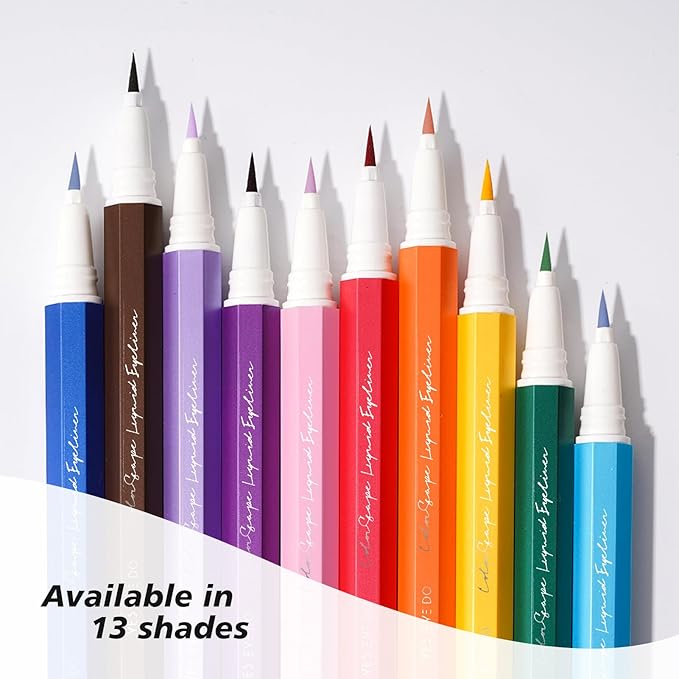 Liquid Eyeliner, Black Eyeliner Pen, Ultra precise Liquid Eyeliner Black for Cat Eye or Daily Makeup, Felt Tip Applicator, Sweat Resistant & Longlasting, Easy to Remove (Ebony Edge)