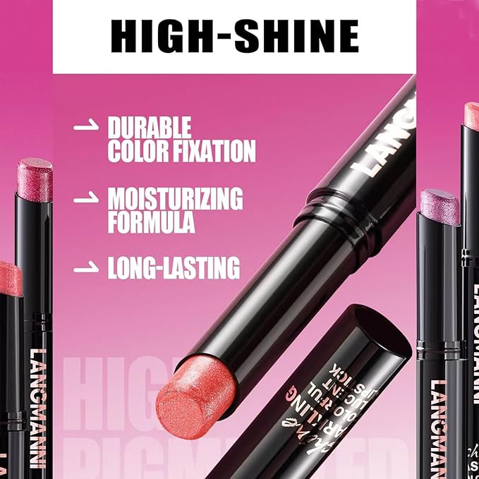 Purple Red Lipstick For Women Matte Nude Glitter Shimmer Metallic Highly Pigmented Moisturizing Lip stick Hypoallergenic Waterproof Long Lasting Lipsticks Quick Makeup Lightweight Portable 07 #