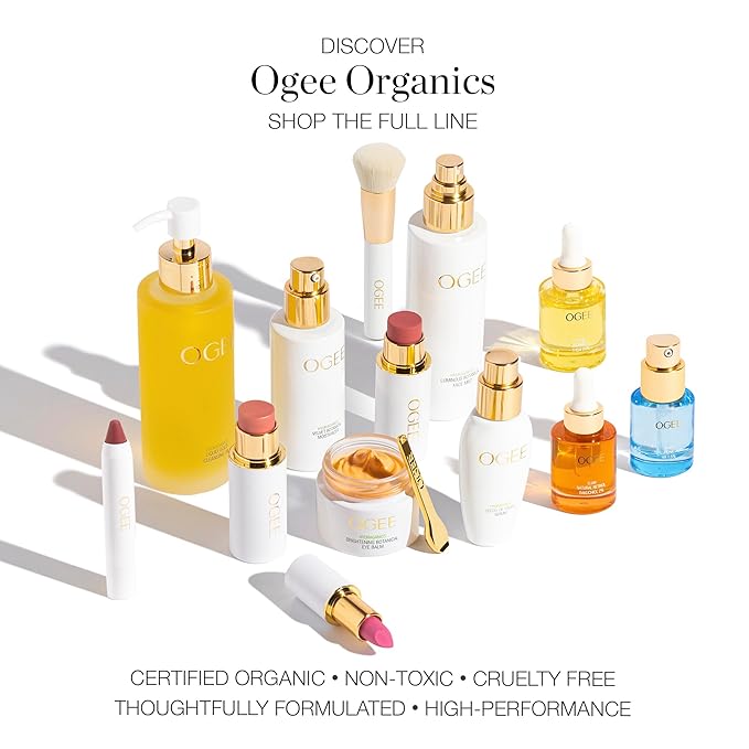 Ogee Full Bloom Sculpted Lipstick (Cezanne - Cool Pink) - Long Lasting Organic Lipstick with Jojoba Oil & Micro Hyaluronic Acid - 70% Organic Ingredients & Made in USA