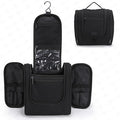 Hanging Toiletry Bag with Hook, Travel Cosmetic Makeup Bag Organizer for Accessories, Shampoo, Shaving Bag for Toiletries Accessories,Travel Essentials Kit (Black)