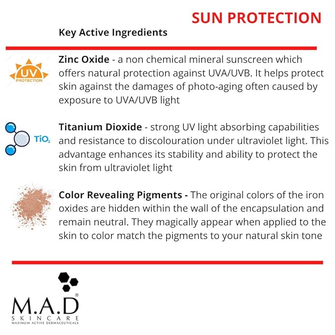 M.A.D Skincare Photo Guard SPF 50 Broad Spectrum Self-Adjusting Foundation Serum - Neutral - by Maximum Active Dermaceuticals