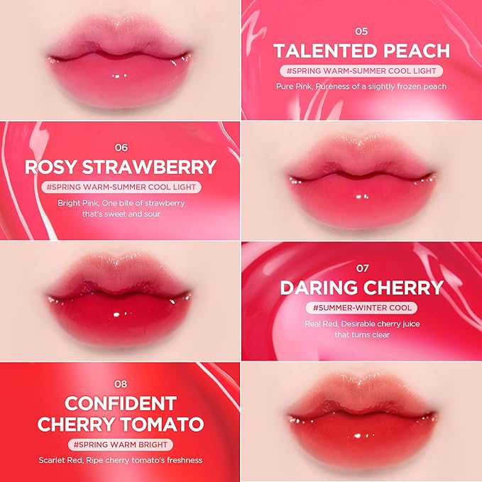lilybyred Bloody Liar Coating Tint | Korean Glossy Lip Stain, Vivid & Juicy Color, Syrupy Shine, Moisturizing, Long-Lasting & Smudge-Proof, Non-Sticky, Lightweight, 0.14 oz. (07 Daring Cherry)