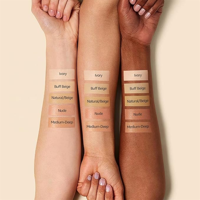 Mushroom Head Air Cushion CC Cream - BB Cream Face Makeup Foundation for Mature Skin Moisturizing Concealer Brighten Long-Lasting, Even Skin Tone for All Skin Types (2PCS Nude)