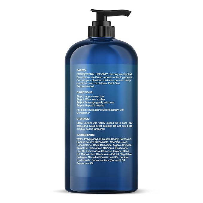 Botanic Hearth Rosemary Mint Shampoo and Conditioner Set, Thickening Formula, Promotes Hair Growth and Scalp Health Sulfate Free & Paraben Free, for Men & Women | 16 fl oz