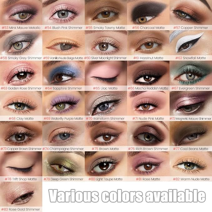 evpct Copper Brown Shimmer Cream Eye Shadow Sticks Brightener Pencils for Women, Bronze Brown Silky Eyeshadow Applicator Stick Pen Waterproof, Crease-Proof Stick Eyeshadow Shimmer Eye Makeup 73