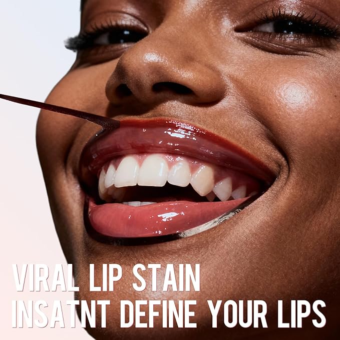 Vevivia Lip Stain - Lip Liner Stain, Long Lasting Peel Off Lip Stain, Natural Peel Off Lip Liner Stain with Tweezer, Easy to Use, Waterproof, Smudge-proof, Transfer-proof, Mauve