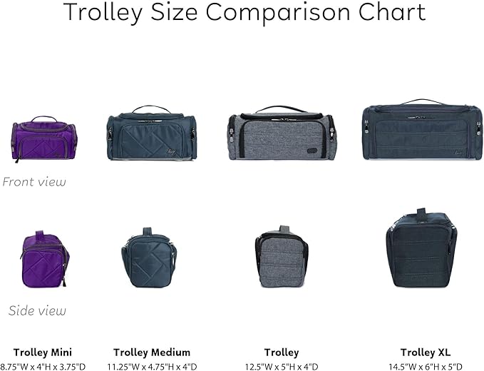 Lug Trolley Medium Cosmetic Case, CONTEMPORARY NAVY