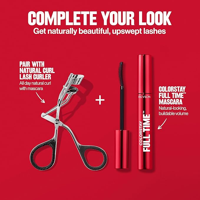 Revlon ColorStay Full Time Volumizing Mascara, 24 Hour Wear, Smudge-Proof, Non-Clumping, Flake-Free, Stocking Stuffer for Her, 401 Blackest Black