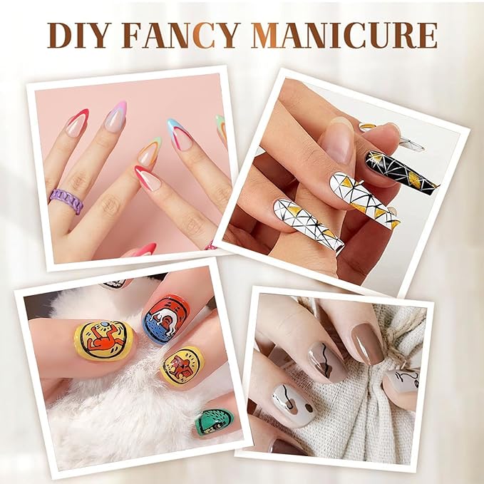 12 Color Nail Art Pens for Painting Nails, 2026 New Nail Art Markers for Gel Nails, DIY Nail Art Marker Drawing Painting Liner Pen for Home Salon Quickly Dry Nail Art (2 Pack)