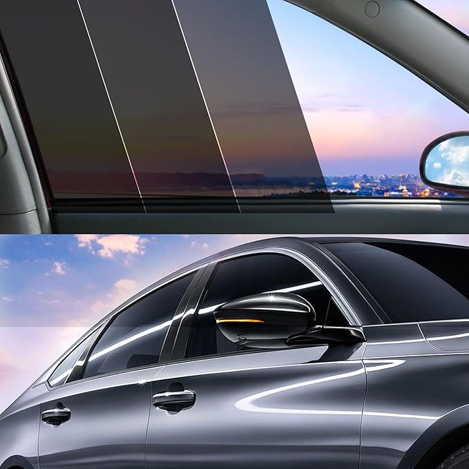 Car Window Tint 20% VLT - 20" in x 20' Ft Nano Carbon Window Tint Privacy Film for Car, Heat & UV Blocking, Glare Reduction and Scratch Resistant Automotive Tinting Roll