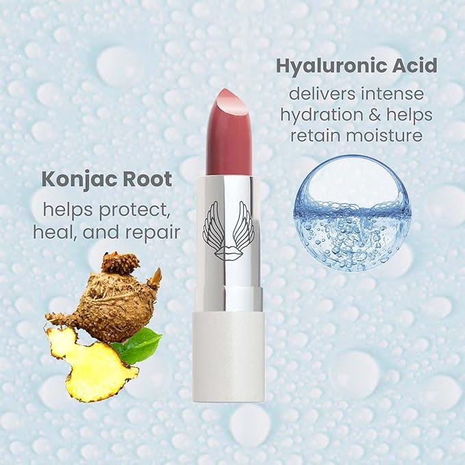 True + Luscious Super Moisture Lipstick – Clean, Vegan and Cruelty Free – Lasting Hydration for Dry Lips with a Satin Finish – Breathless Pink