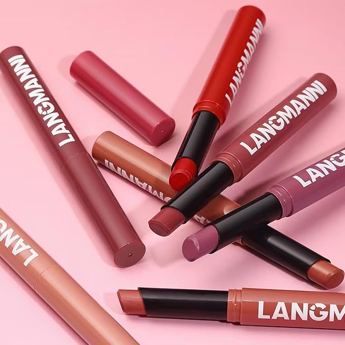 Matte Lipstick For Women Girls 24Hr Wear Waterproof Long Lasting Hypoallergenic Lipsticks - Lightweight Non-Drying, Fade-Resistant Formula 12 Trendy Colors for Daily Use Vegan & Cruelty-Free 08