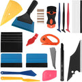 19 PCS Car Window Film Tint Tool Kit,Custom Toolset Automotive Tint Tool Kit,Vinyl Wrap Tools for Car Tinting,Includes Squeegees,Felt Squeegees,and Required Installation Accessories