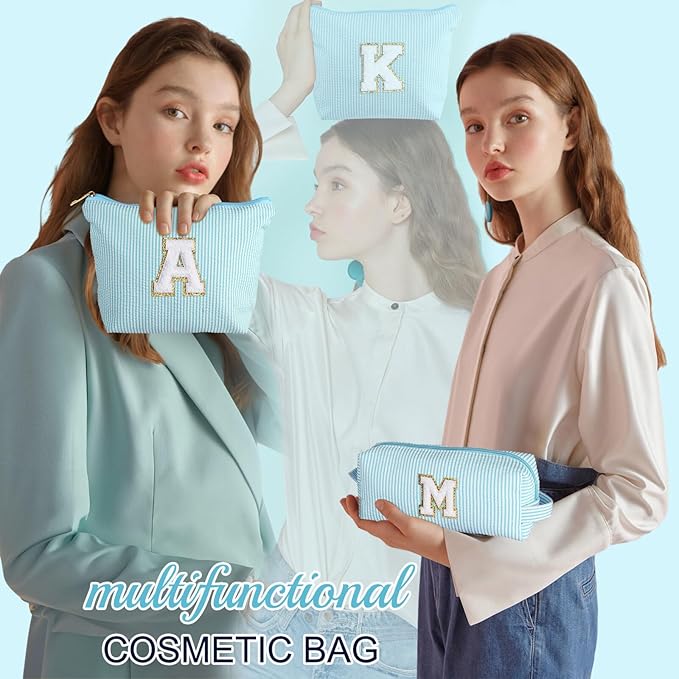 YOOLIFE Gifts for Women, Makeup Bag Make Up Bag Pouch Cosmetics Organizer Bag Cute Makeup Bag Skincare Bag Personalized Daughter Best Friend Birthday Gifts Birthday Gifts Wedding Gifts N
