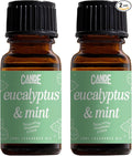 CANDECraftCo Premium Fragrance Oil – Diffuser Oils Fragrances Scented for Home, Candle Soap Making Supplies, Aromatherapy Blends for House (0.34 Fl Oz) (2-Pack, Eucalpytus & Mint)