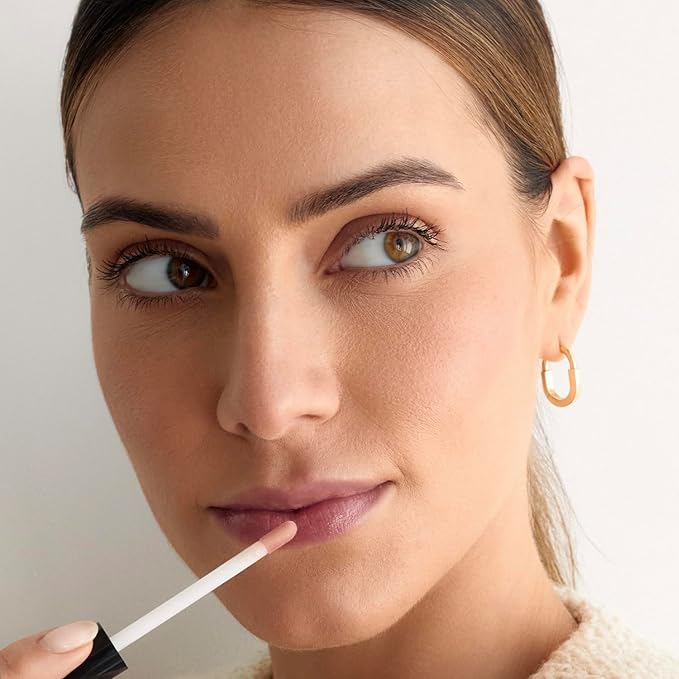 Palladio Lip Gloss, Non-Sticky Lip Gloss, Contains Vitamin E and Aloe, Offers Intense Color and Moisturization, Minimizes Lip Wrinkles, Softens Lips with Beautiful Shiny Finish, Pink Pearl