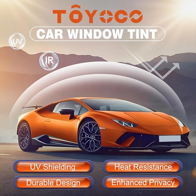 Car Window Tint Film-20% VLT Premium Cabon Tinting Roll | 36IN x 15FT| UV Shielding| Heat Resistance| Enhanced Privacy| Scratch Resistant| Professional Quality Window Tint Film for Auto